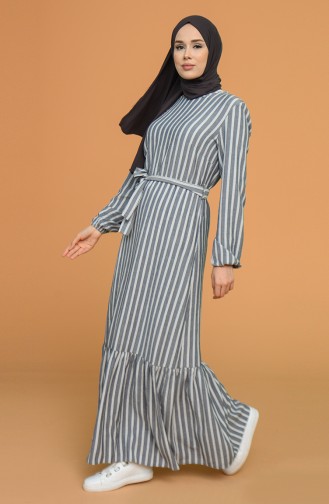 Blue Hijab Dress 2032-04