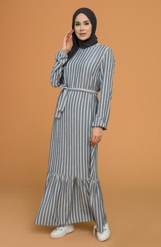 Blue Hijab Dress 2032-04
