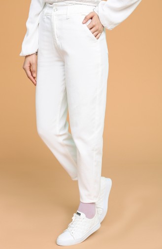 Bayan Beyaz Pantolon Modelleri ve Fiyatları - Tesettür Giyim | SefaMerve