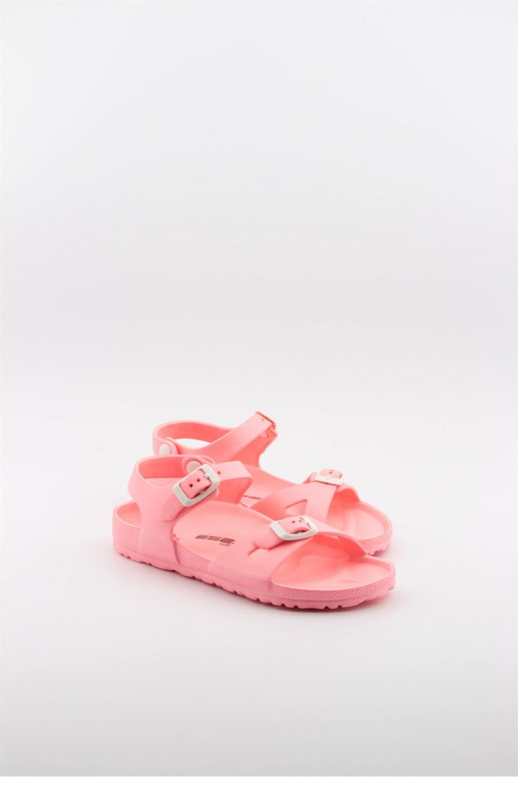 Pink Kid's Slippers & Sandals 1808.MM FLORASAN PEMBE | Sefamerve