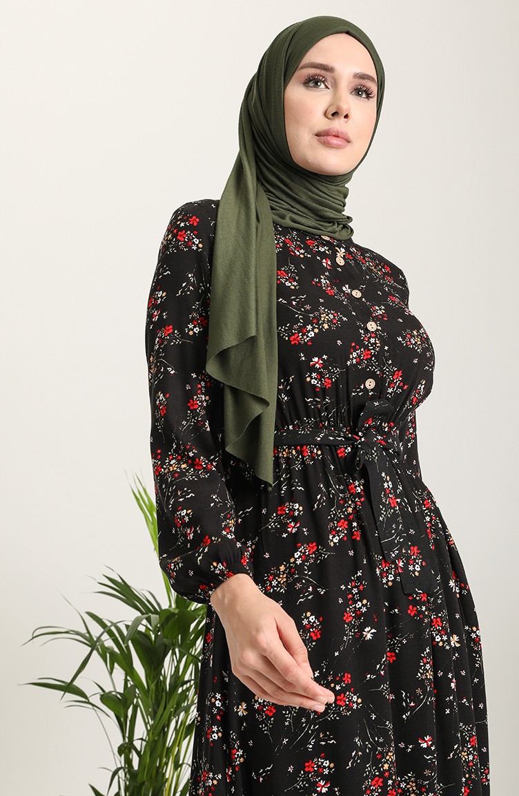 Robe Hijab Noir 5068-01 | Sefamerve
