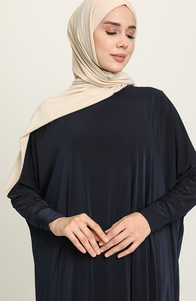 Yarasa Kol Salaş Elbise 2000-03 Lacivert | Sefamerve