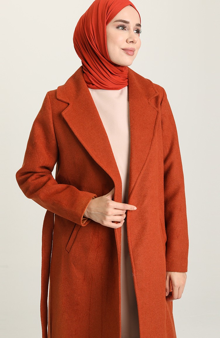 Brick Red Coat 1810-02 | Sefamerve