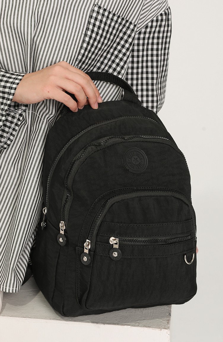 Black Backpack 8003-55 | Sefamerve