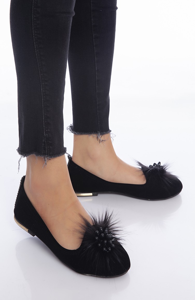 Bayan Ev Ayakkabısı T1001M-01 Siyah | Sefamerve
