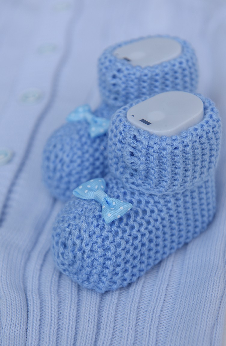 جوارب الاطفال وحديثي الولادة أزرق كحلي 6003-06 | Sefamerve