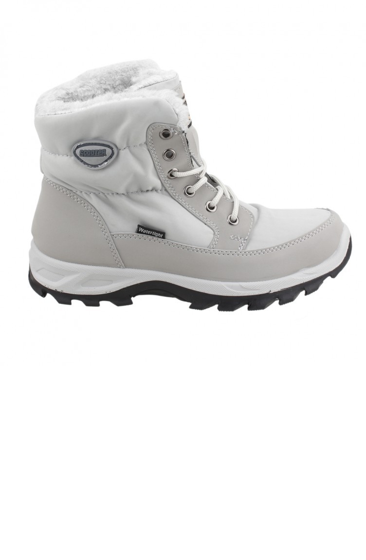 Light Gray Boots-booties 19KAYSCTZ5548_TAG | Sefamerve