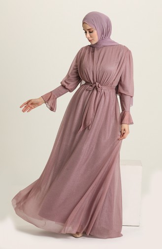 Helllila Hijab-Abendkleider 5367-24