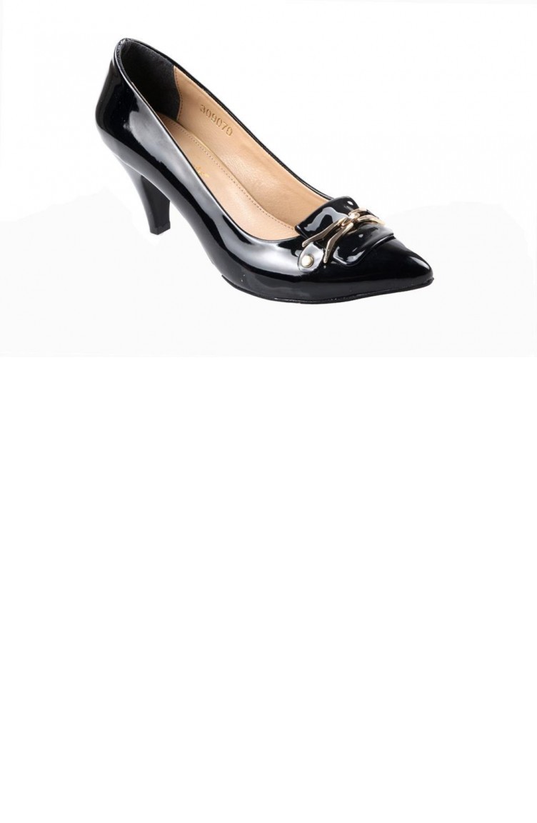Polaris 309070 7 Cm Topuklu Bayan Günlük Stiletto Ayakkabı Siyah | Sefamerve
