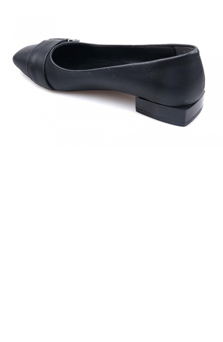 Pandora Dm3021 Kısa Topuklu Babet Ayakkabı Siyah | Sefamerve