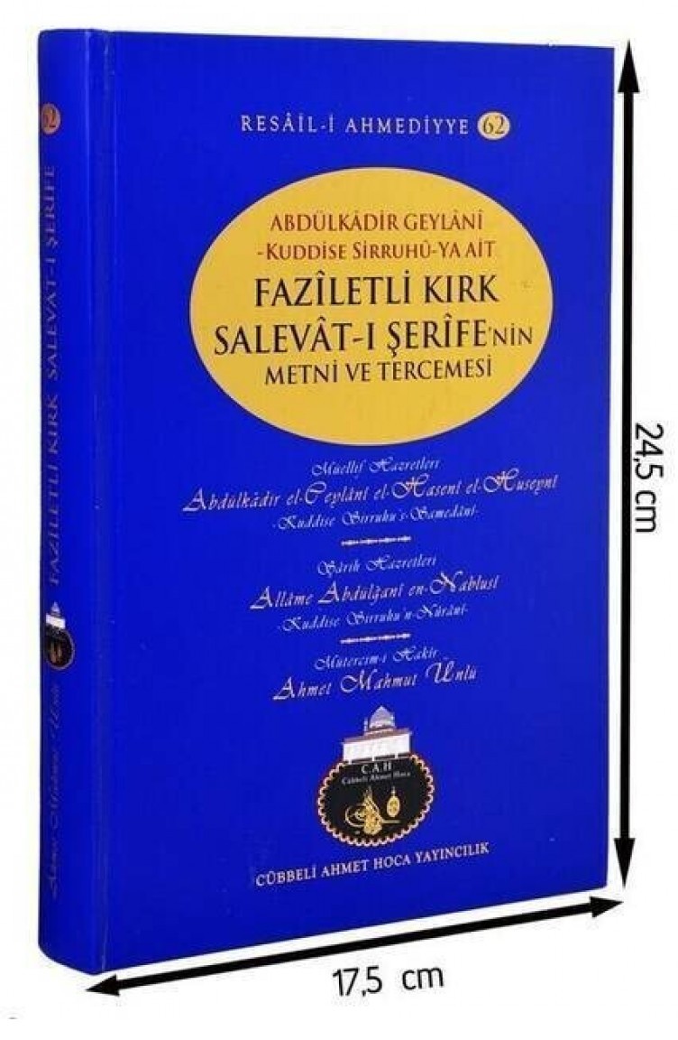 Cübbeli Ahmed Hoca Faziletli Kırk Salavat I Şerife Kitabı 1134 | Sefamerve
