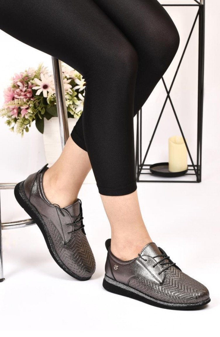 Pierre Cardin Pc 51933 Orto Pedik Kadın Günlük Ayakkabı Platin | Sefamerve
