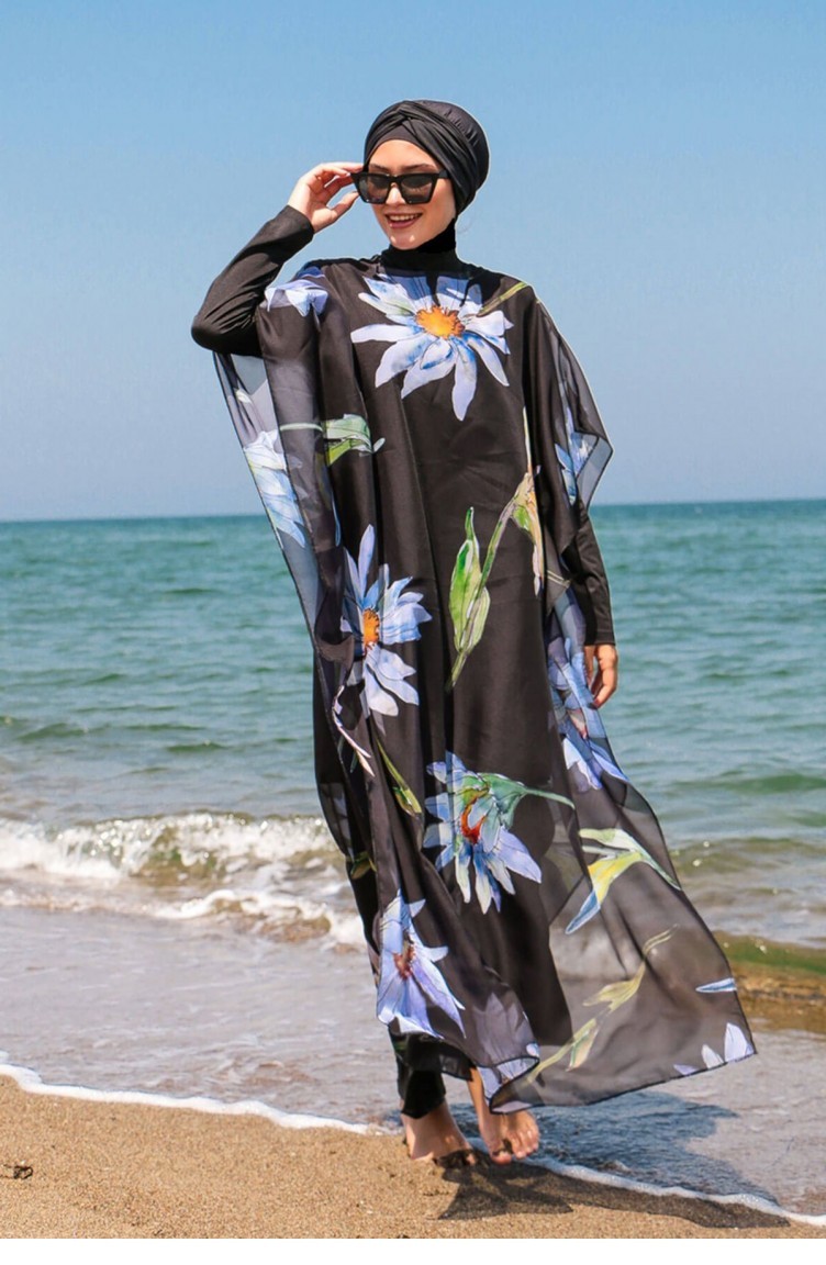Caftan Kimono Paréo à Motifs P2105 2476 | Sefamerve