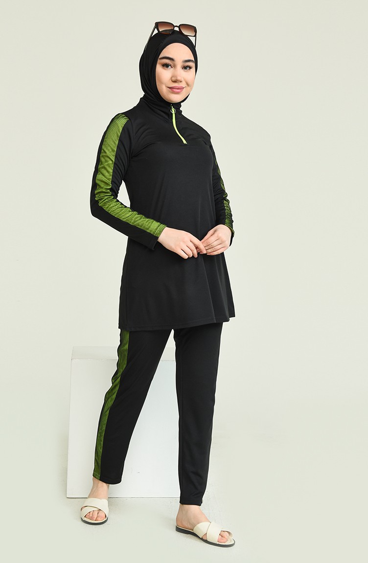 Grün Hijab Badeanzug 2207-01 | Sefamerve