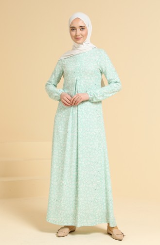 Robe Hijab Vert menthe 3302-10