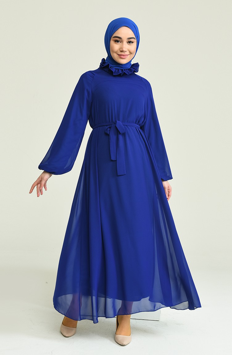 Saxe Hijab Dress 0220-03 | Sefamerve