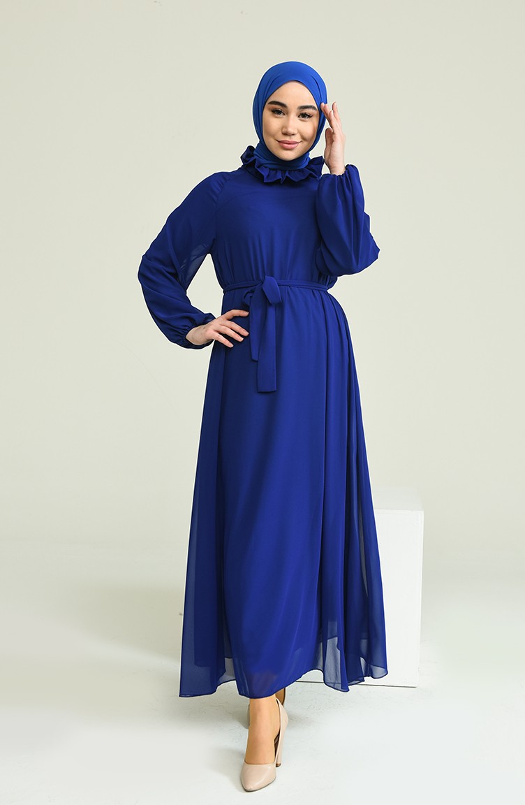 Robe Hijab Blue roi 0220-03 | Sefamerve