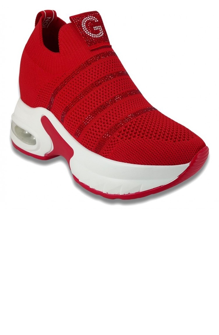 Guja 30011 22Ya Sneaker Günlük Bayan Spor Ayakkabı-Kırmızı | Sefamerve