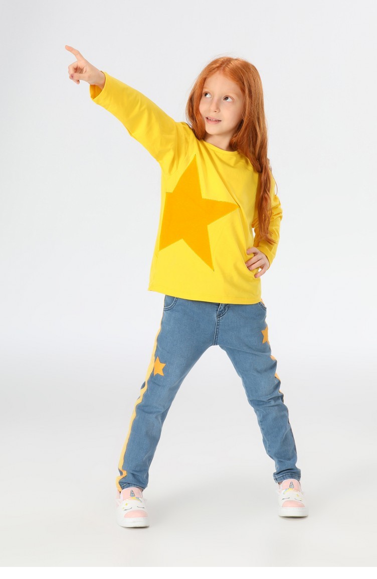 ملابس أطفال أصفر 21A1-005.Mix | Sefamerve