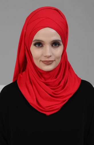 Red Ready to Wear Turban 59007