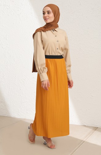 Mustard Skirt 3234-03 | Sefamerve