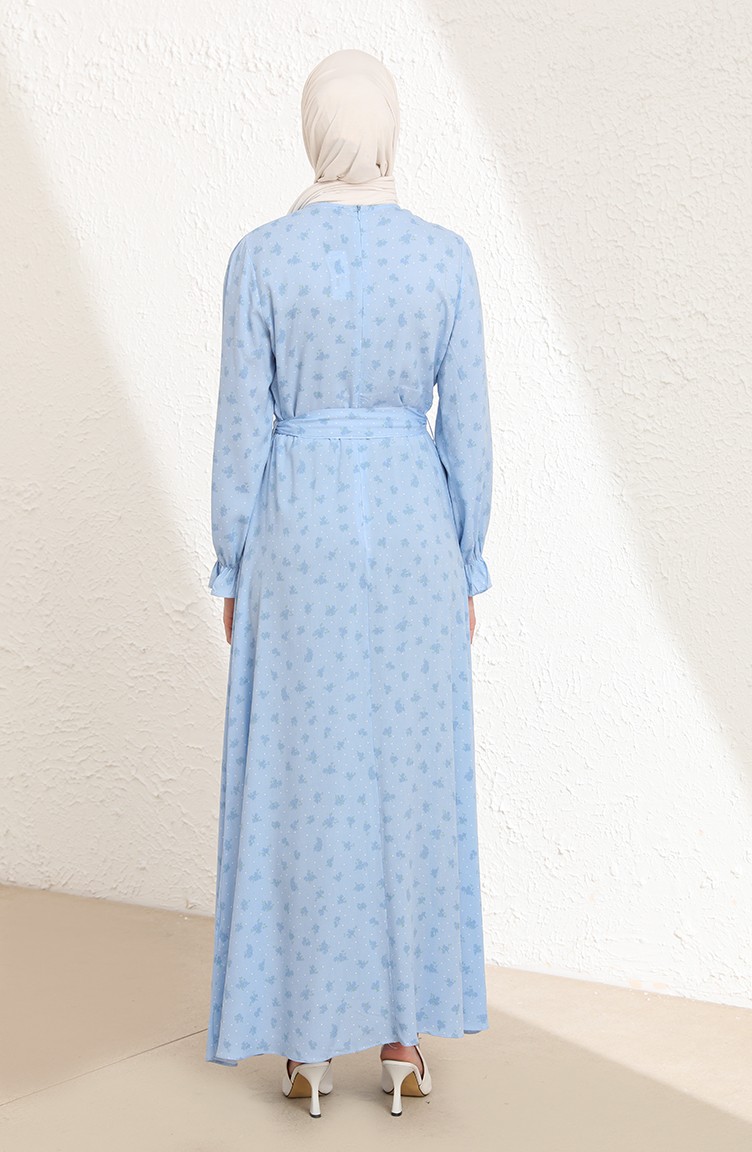 فستان أزرق ثلجي 60233-01 | Sefamerve