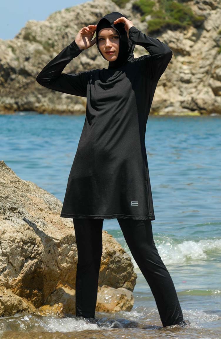 Black Modest Swimwear 7120-01 | Sefamerve