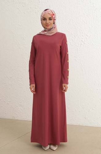 Robe Hijab Rose Pâle 2789-04