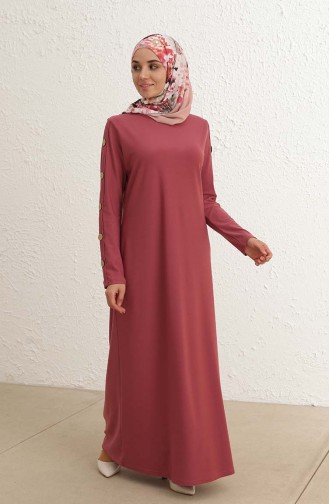 Beige-Rose Hijab Kleider 2789-04