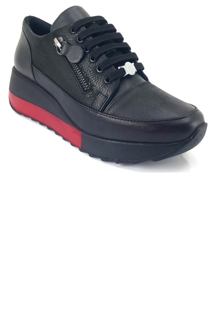 Black Casual Shoes 12216 | Sefamerve