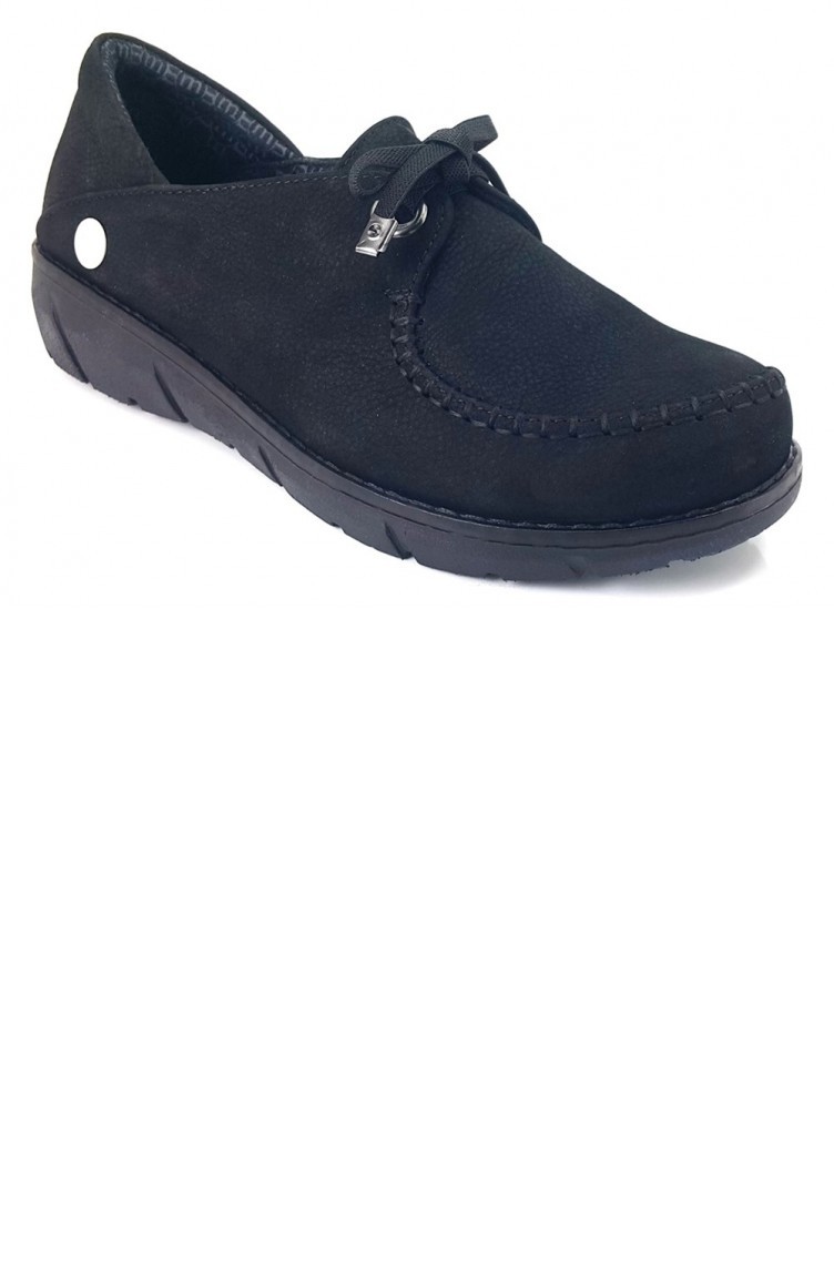Black Casual Shoes 12243 | Sefamerve