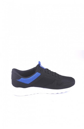 Lutton Erkek Sneakers Spor Ayakkabı Siyah Beyaz