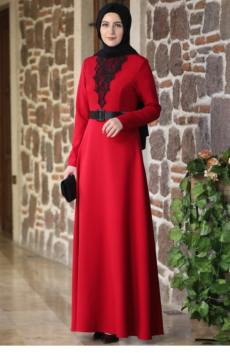 Robe Hijab Rouge 34 | Sefamerve