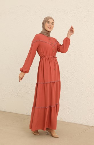 Robe Hijab Rose Pâle 3120-02