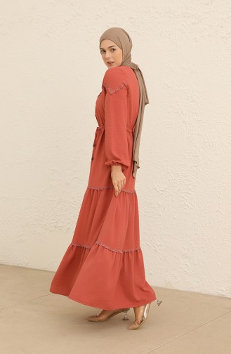 Robe Hijab Rose Pâle 3120-02