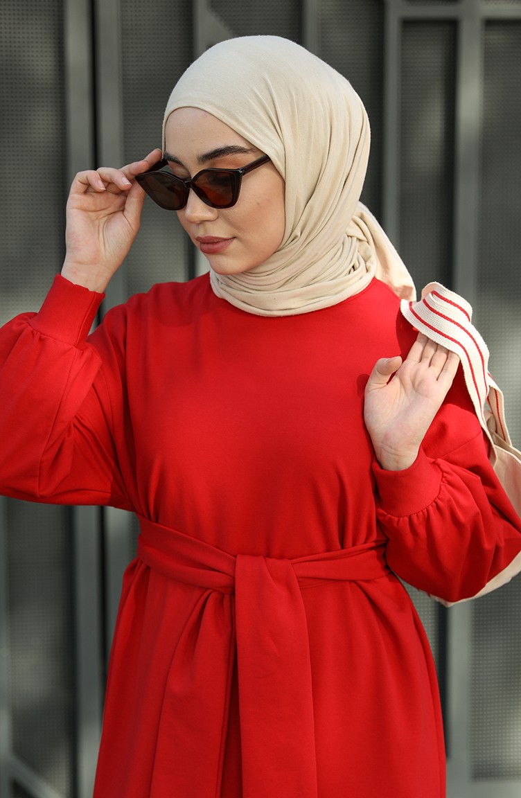 Robe Hijab Rouge 000100-04 | Sefamerve