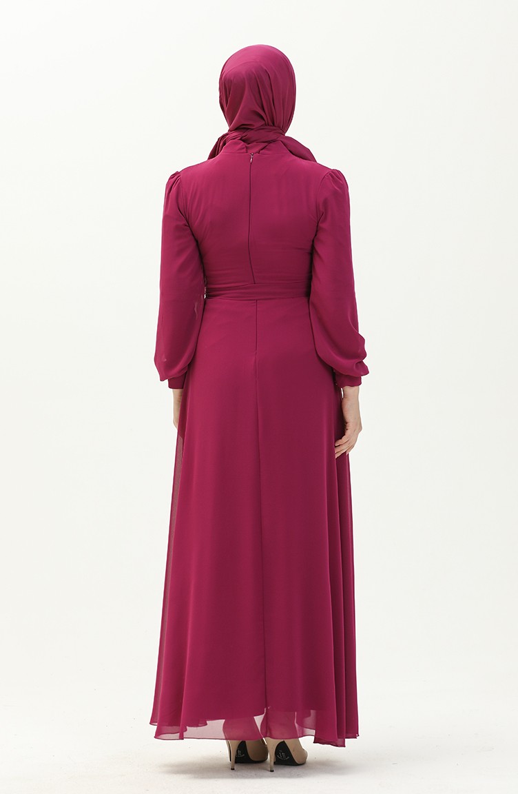 Lila Hijab-Abendkleider 5695-13 | Sefamerve