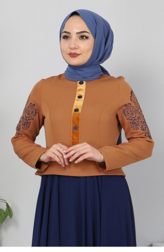 Indigo Hijab-Abendkleider 12425