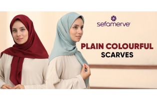 Plain Colourful Scarves