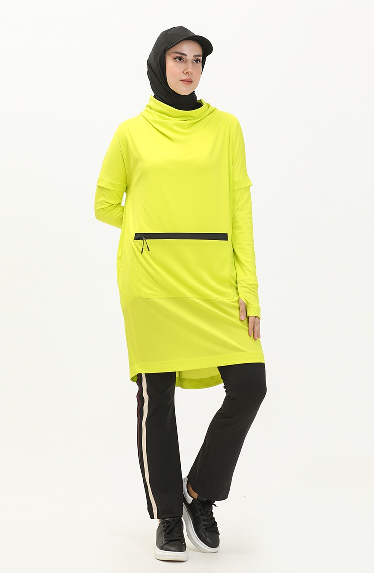 Aktif Spor Üst Giyim FDSPR-T.501.17 Neon Sarı | Sefamerve