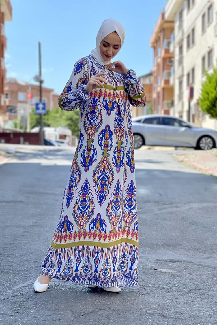 Robe Hijab Blue roi 0267SGS.SMV | Sefamerve