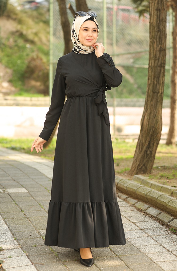 فستان أسود 4357 | Sefamerve
