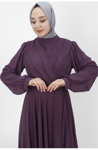 Habillé Hijab Lila 10002-03
