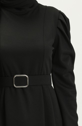 Schwarz Hijab Kleider 11M05-03