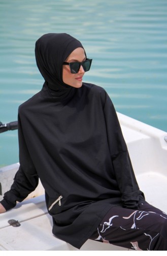 Maillot de Bain Hijab Noir 2623