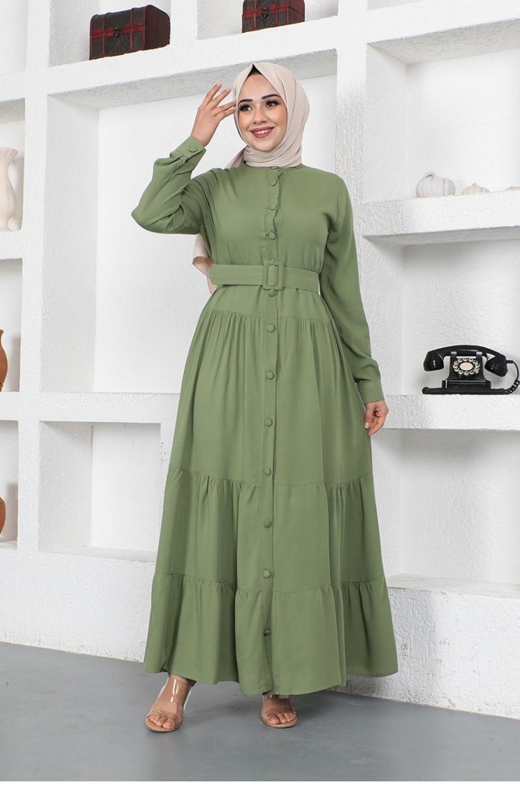 Robe Hijab Vert menthe 0222SGS.MNT | Sefamerve