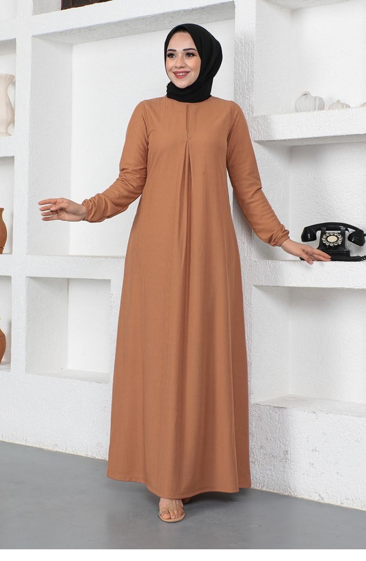 Robe Hijab Tabac 1827CVN.TAB | Sefamerve