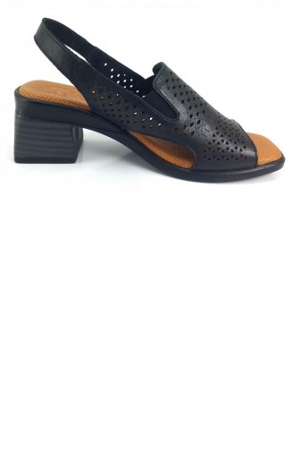 Black Summer Sandals 13078