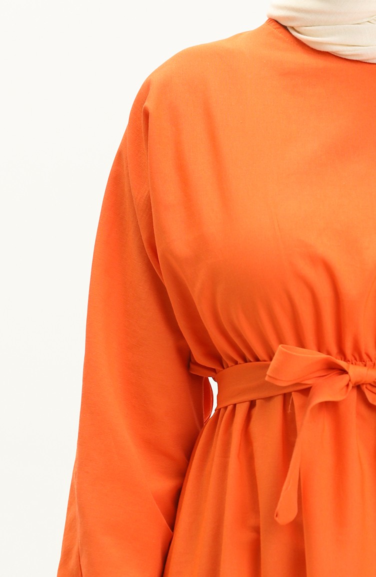 فستان برتقالي 5425 | Sefamerve
