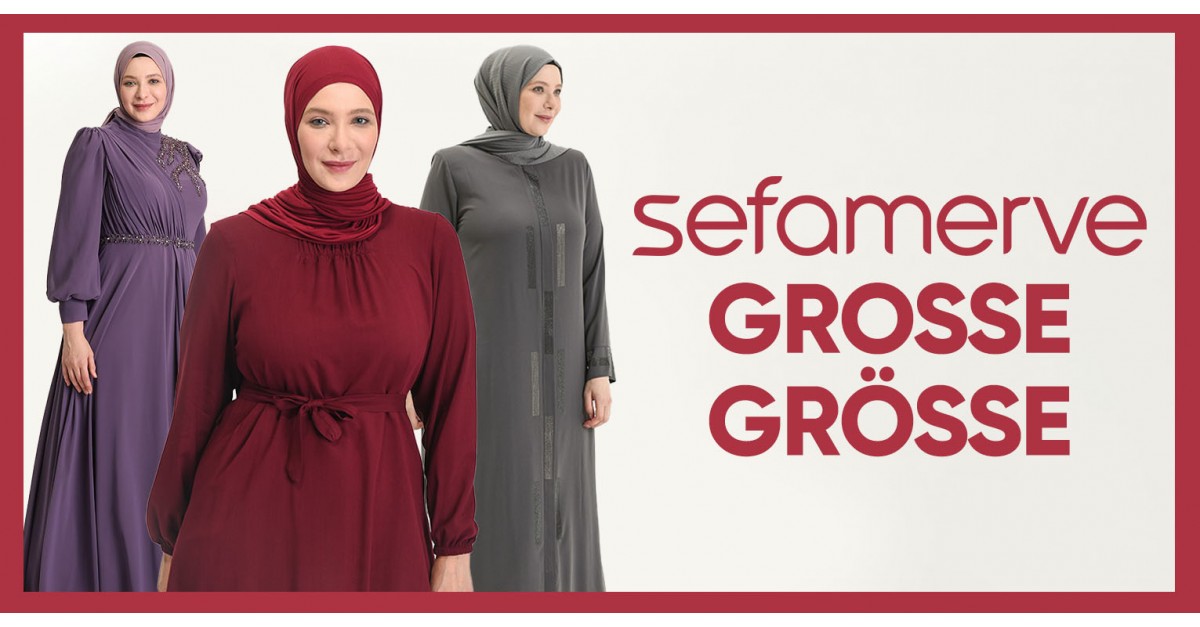 Muslimische Kleidungsmodelle in Große Größen | Sefamerve